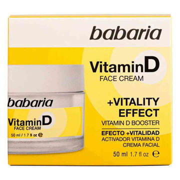 کرم صورت درخشان کننده و احیا کننده باباریا babaria مدل ویتامین دی Vitamin D حجم 50 میل
