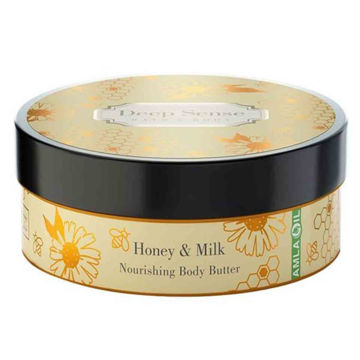 کره بدن آبرسان و مرطوب کننده دیپ سنس DEEP SENSE حاوی رایحه شیر و عسل حجم 200 میل