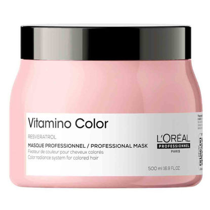 ماسک مو مخصوص موهای رنگ شده لورال پروفشنال Loreal professional مدل Vitamino Color حجم 500 میل
