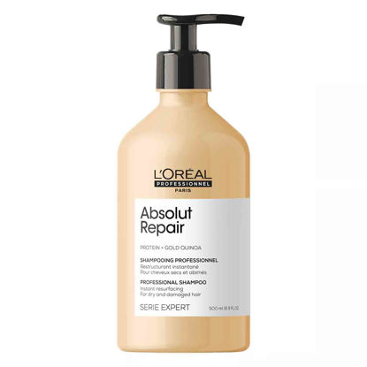 شامپو ترمیم و بازسازی کننده موهای خشک و آسیب دیده لورال پروفشنال Loreal professional مدل Absolut Repair حجم 500 میل