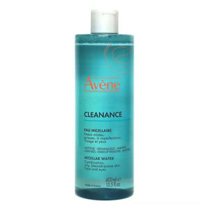 میسلار واتر چشم و صورت اون Avene مناسب پوست چرب و جوش دار مدل Cleanance حجم 400 میل