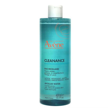 میسلار واتر چشم و صورت اون Avene مناسب پوست چرب و جوش دار مدل Cleanance حجم 400 میل