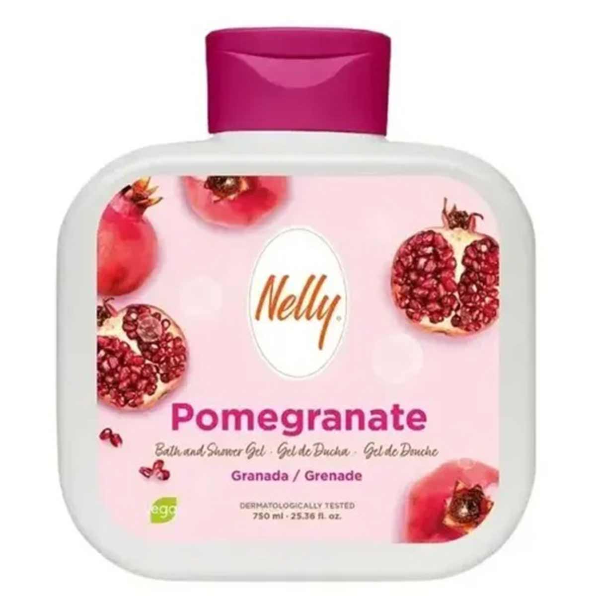 شامپو بدن با رایحه انار نلی Nelly مدل Pomegranate حجم 750 میل
