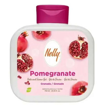 شامپو بدن با رایحه انار نلی Nelly مدل Pomegranate حجم 750 میل