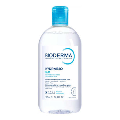 محلول میسلار واتر پاک کننده صورت و دور چشم بایودرما Bioderma مدل Hydrabio H2O حجم 500 میلی لیتر