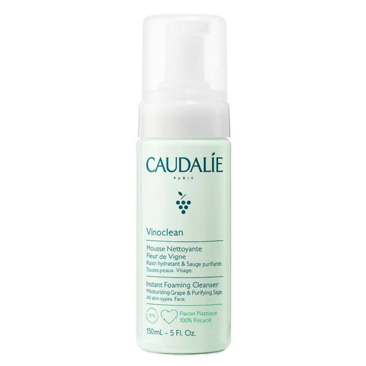 فوم شوینده صورت کدلی Caudalie مدل Vinoclean حجم 150 میل