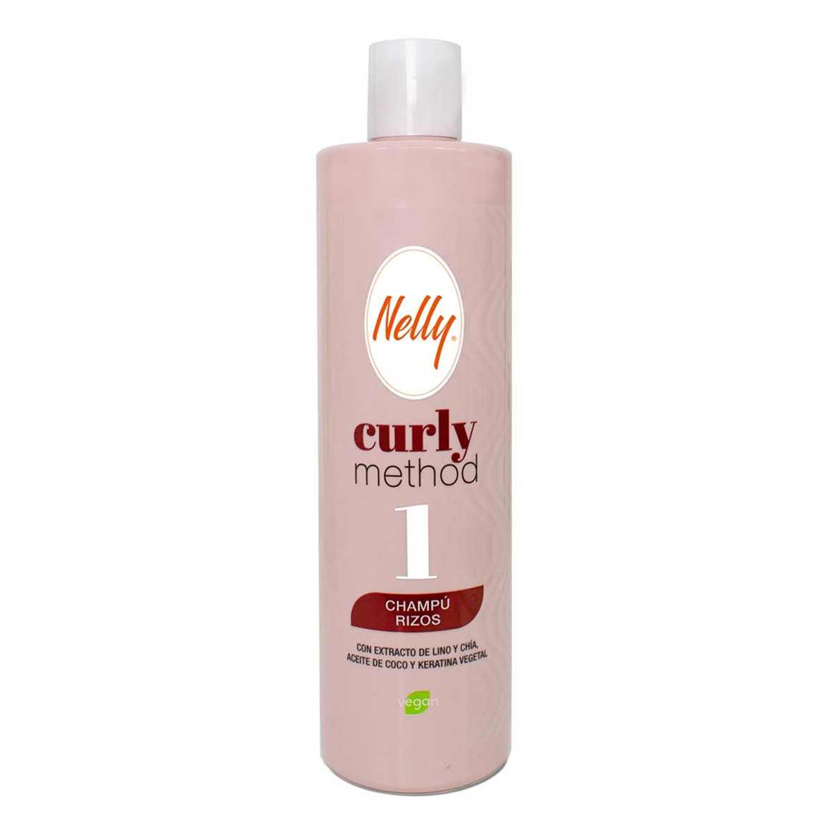 شامپو بدون سولفات موهای فر نلی Nelly مدل METHOD حجم 400 میل