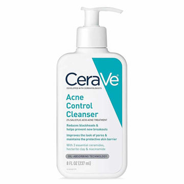 ژل شستشوی صورت ضد جوش و آکنه سراوی Cerave مدل Arce Control Cleanser حجم 237 میل