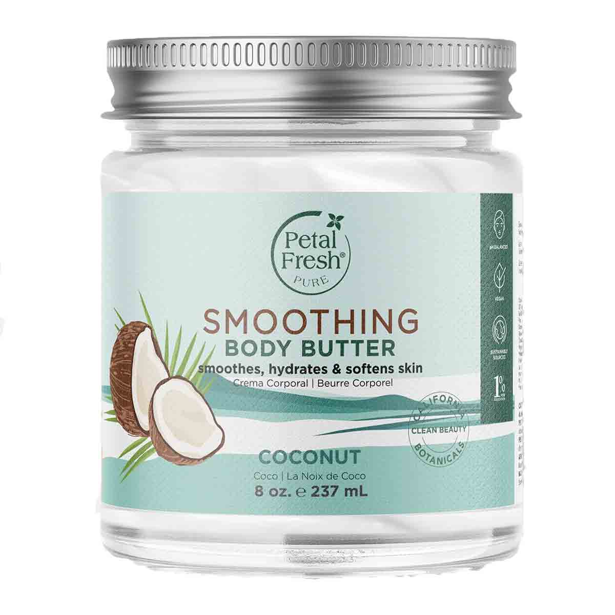 کره بدن پتال فرش Petal Fresh حاوی عصاره نارگیل COCONUT حجم 237 میلی لیتر