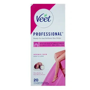 نوار موبر بدن ویت مناسب پوست های معمولی حاوی عصاره شی باتر Veet بسته 20 عددی