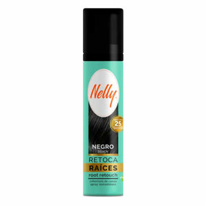 اسپری کانسیلر و رنگ ریشه مو نلی Nelly مدل TOUCH UP رنگ مشکی حجم 75 میل