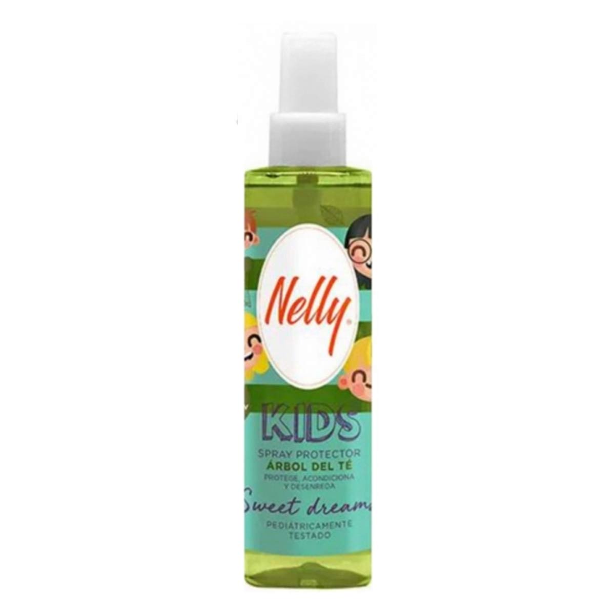 اسپری دو فاز مو کودک نرم کننده و محافظت کننده نلی Nelly مدل KIDS TEA TREE حجم 200 میل