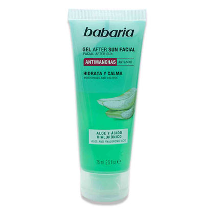 ژل افترسان آلوورا و هیالوروینک اسید باباریا Babaria مدل ضدلک حجم 75 میل