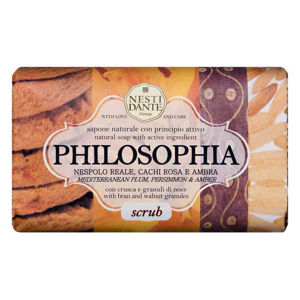 صابون مغذی نستی دانته Nesti Dante حاوی ذرات اسکراب مدل Mediterranean plum persimmon and amber وزن 250 گرم