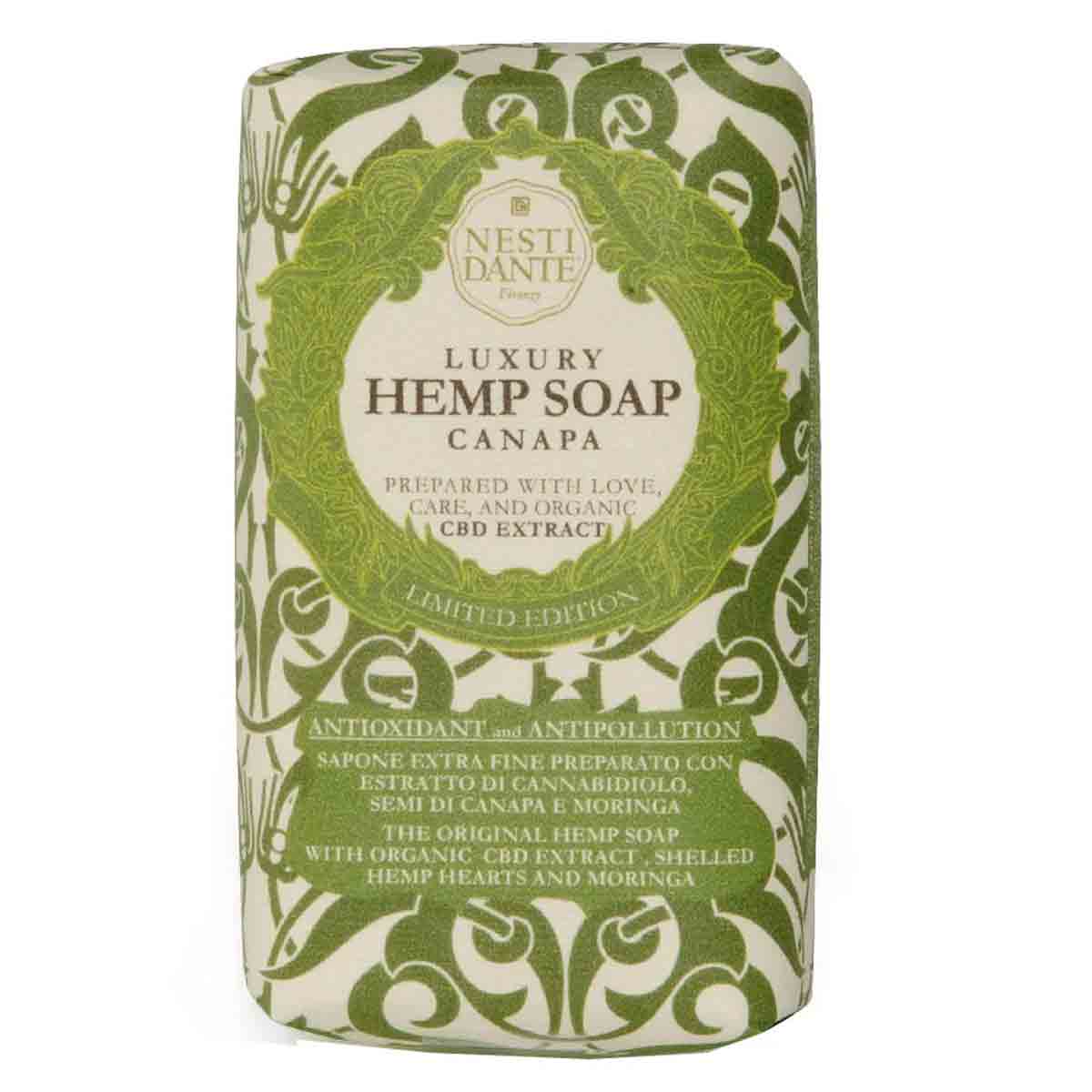 صابون مغذی نستی دانته Nesti Dante مدل LUXURY HEMP SOAP CANAPA وزن 250 گرم 