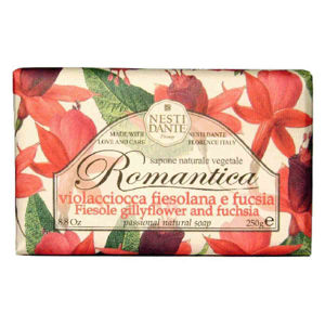 صابون مغذی نستی دانته Nesti Dante مدل romantica fiesole gillyflower and fuchsia وزن 250 گرم 