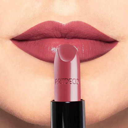 رژلب جامد براق شماره 883 آرت دکو artdeco مدل perfect color وزن 4 گرم