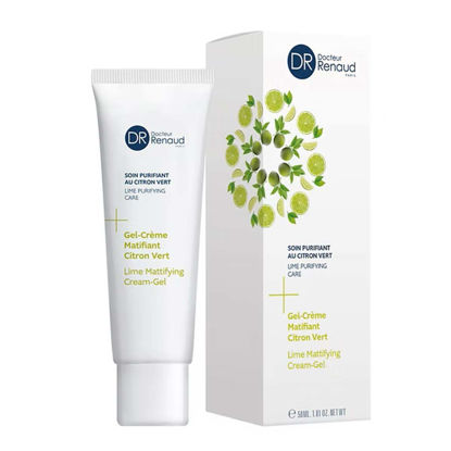 کرم ژل مات‌کننده و کنترل‌کننده چربی پوست لیمو ترش دکتر رناد Dr. Renaud مدل Lime Matifying Gel-Cream حجم 50 میل