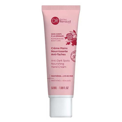 کرم دست مغذی، ترمیم‌کننده و ضد لک عصاره انار دکتر رناد Dr. Renaud مدل Anti-Dark Spots Nourishing Hand Cream حجم 50 میل