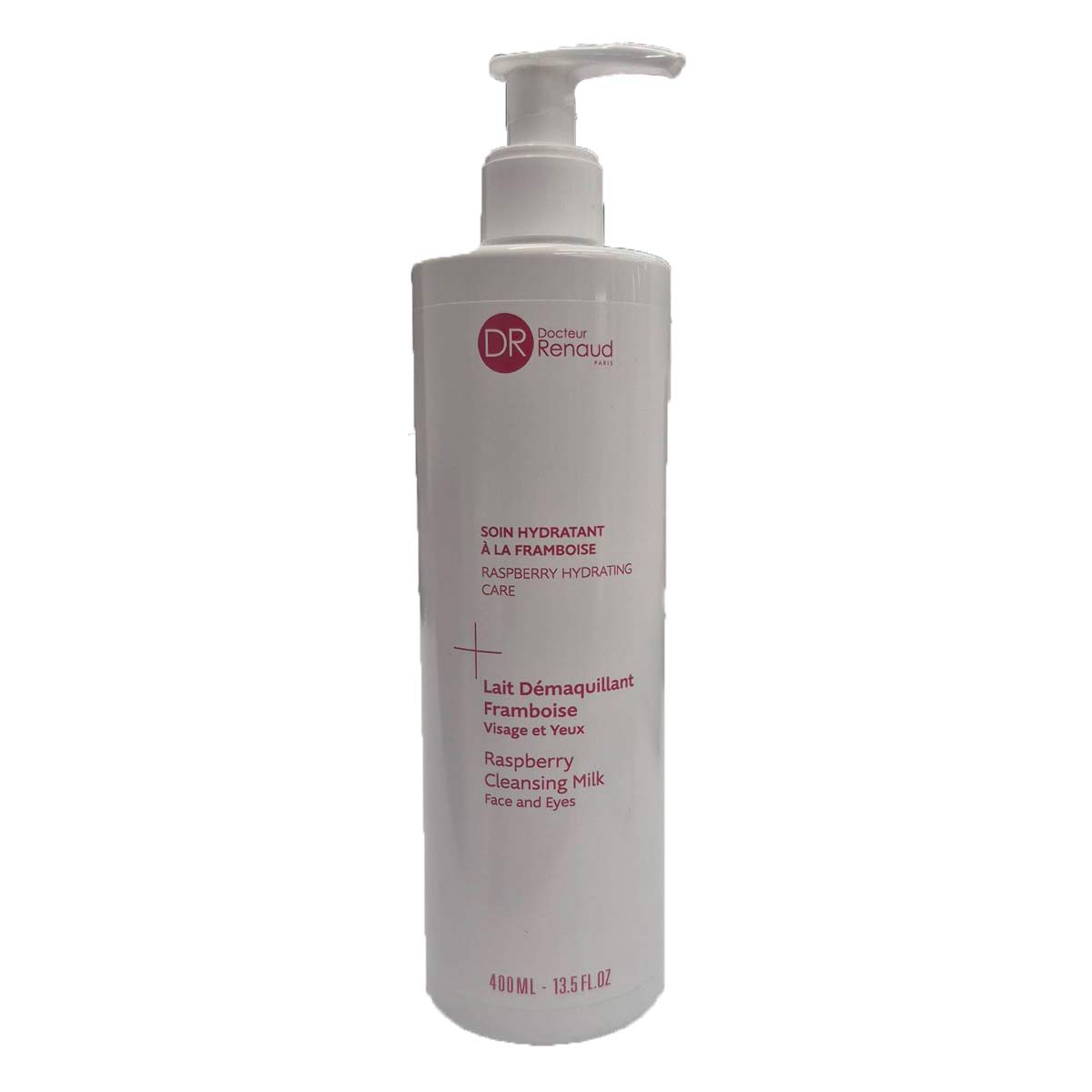 شیر پاک‌کن و پاک‌کننده ملایم آرایش تمشک دکتر رناد Dr. Renaud مدل Raspberry Cleansing Milk حجم 200 میل