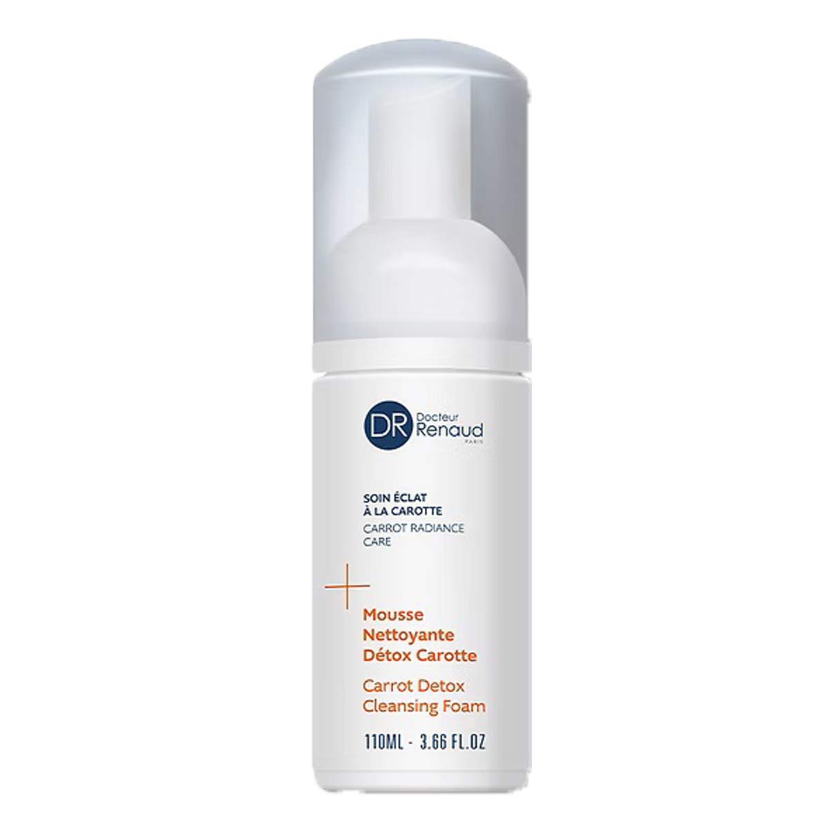 فوم شستشو و سم‌زدای صورت دکتر رناد Dr. Renaud مدل Carrot Detox Cleansing Foam حجم 110 میل